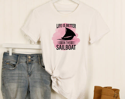 Sailing Sublimation Designs Bundle, 6 Sailing Quotes PNG Files, Born To Sail PNG, I'd Rather Be Sailing PNG, Life Is Better On The Sailboat PNG Sublimation HappyDesignStudio 