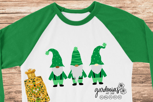 Saint Patrick's Day Gnomes SVG SVG Gardenias Art Shop 