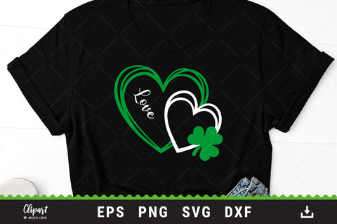 Saint Patrick's Day Heart SVG, PNG DXF, Cricut, Silhouette, etc SVG ClipartMuchLove 