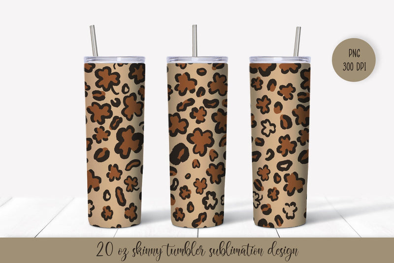 Saint Patricks Day Leopard Print Tumbler Sublimation Wrap Sublimation LaBelezoka 