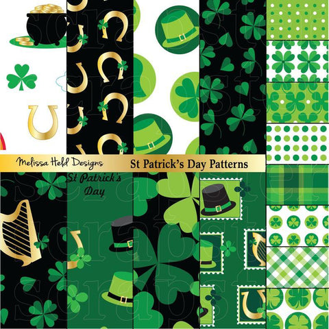 Saint Patrick's Day Patterns SVG Melissa Held Designs 