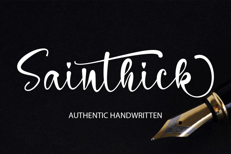 Sainthick Font Supersemar Letter 
