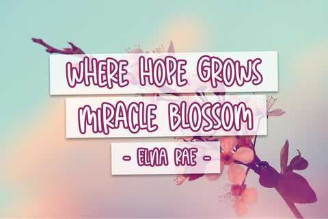 Sakura Blossom Font Dm Letter Studio 