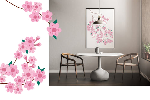 Sakura Flowers collection | Floral clipart & Patterns EPS Digital Pattern AnnaViolet_store 