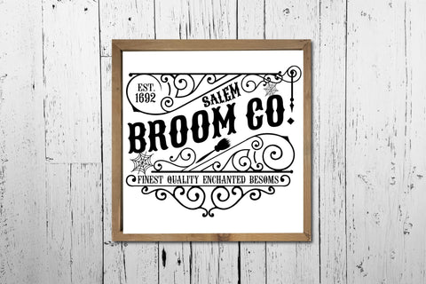 Salem Broom Co, Vintage Halloween Sign SVG SVG CraftLabSVG 