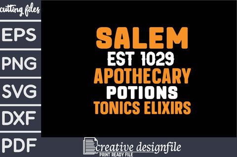 salem est 1029 apothecary potions tonics elixirs SVG farhad farhad 