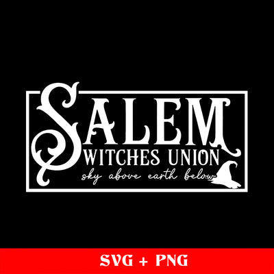 Salem Local Witches Union SVG, Halloween Cut file for Silhouette or Cricut, perfect for a sticker or shirt design SVG sassyprint 