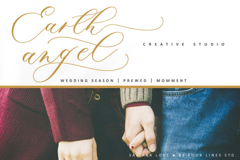 Saliara Love Font Four Lines Std. 