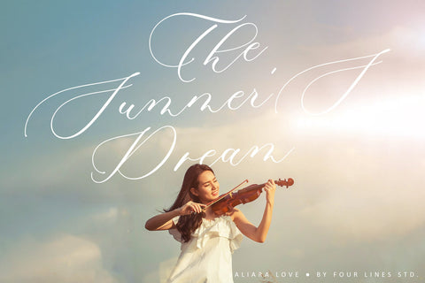 Saliara Love Font Four Lines Std. 