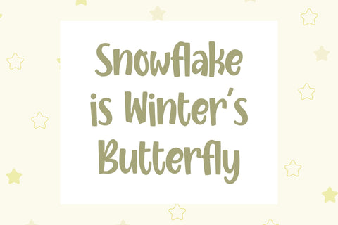 Salju Putih Font Abo Daniel Studio 