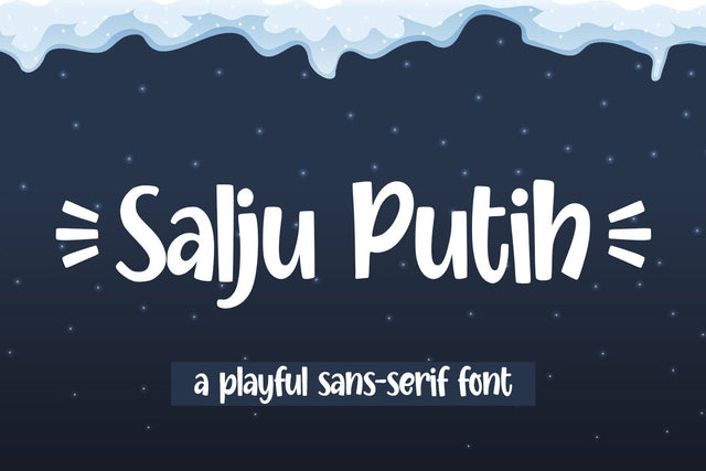 Salju Putih Font Abo Daniel Studio 