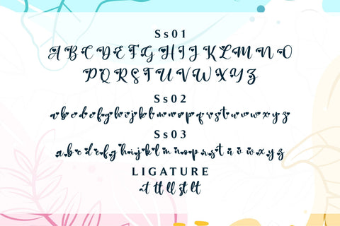 Sally & Smith Font Letterena Studios 