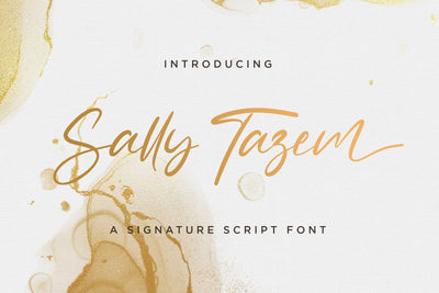 Sally Tazem - Handwritten Font Font StringLabs 