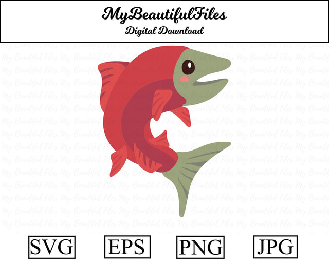 Salmon - Animal SVG MyBeautifulFiles 