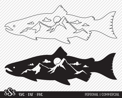 Salmon Bundle | Outdoor SVG SVG Texas Southern Cuts 