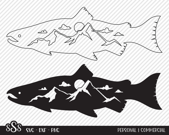 Salmon Bundle | Outdoor SVG SVG Texas Southern Cuts 