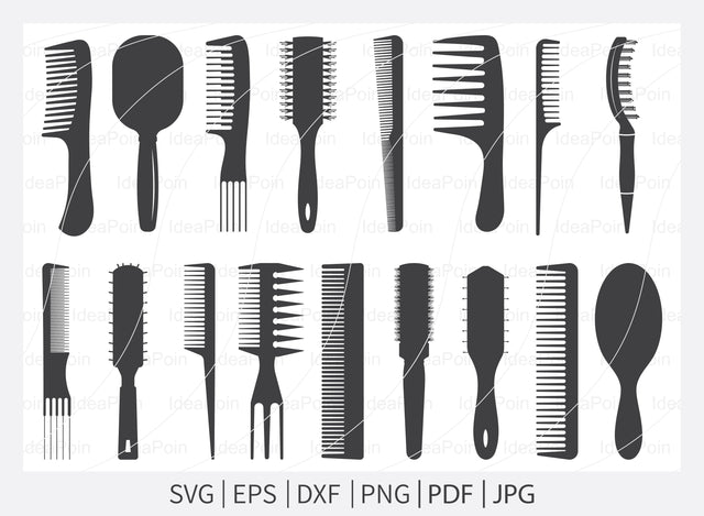 Salon instruments Svg, Hair Stylist Tools svg, Salon Instruments Silhouette, Hair Dresser Vector, Clipart, Vinyl cut Files, png, eps, Dxf SVG Dinvect 