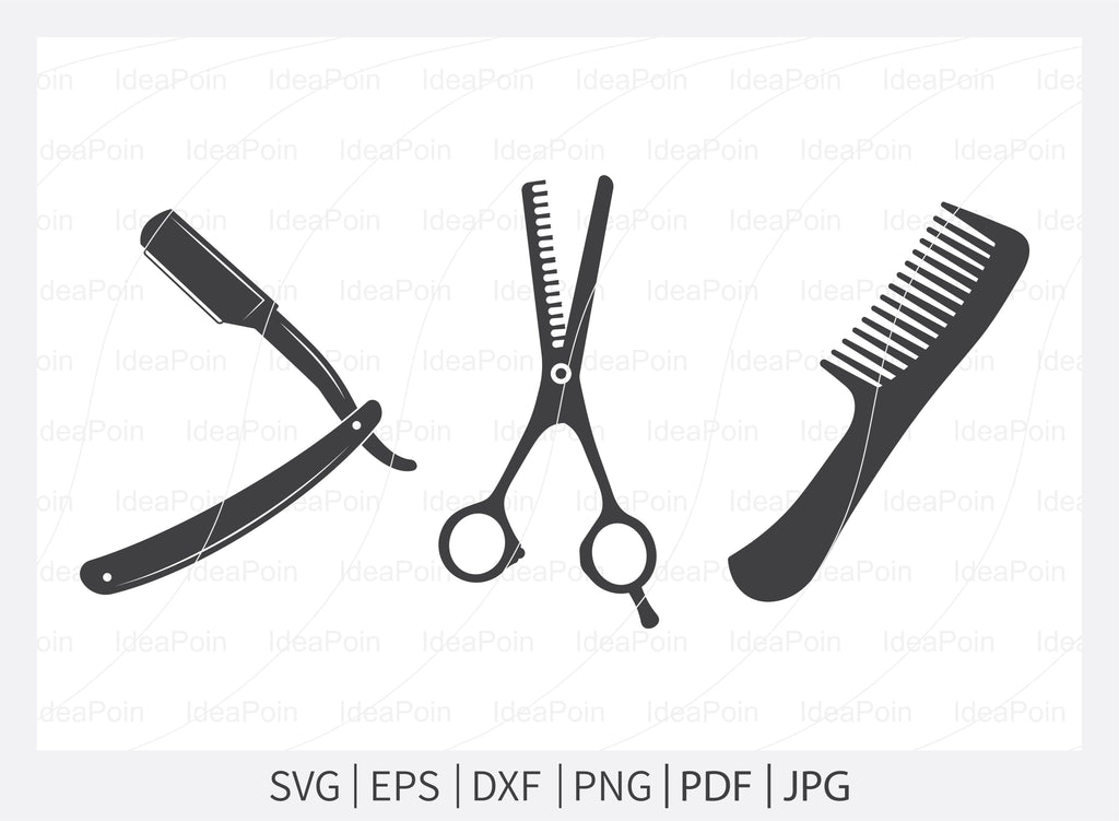 Salon instruments SVG, Hair Stylist Tools svg, Salon Instruments ...
