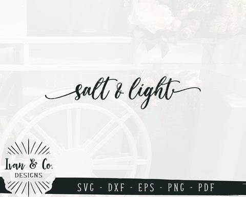 Salt and Light SVG Files | Christian | Bible Verse | Matthew 5:13-16 (875535250) SVG Ivan & Co. Designs 