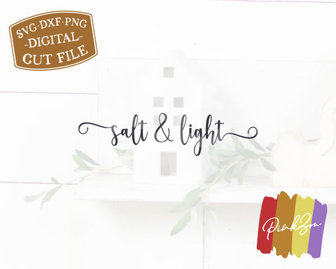 Salt and Light SVG Files, Christian Svg, Farmhouse Sign Svg, Matthew 5 Svg, Commercial Use, Digital Cut Files (1310005243) SVG PinkZou 