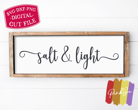 Salt and Light SVG Files, Christian Svg, Farmhouse Sign Svg, Matthew 5 Svg, Commercial Use, Digital Cut Files (1310005243) SVG PinkZou 