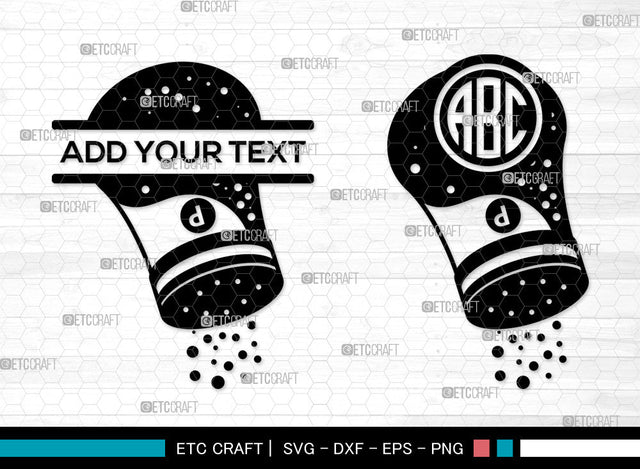 Salt And Pepper Mnogram SVG, Split Mnogram SVG, Salt Svg, Pepper Svg, Pepper Shaker Svg, Salt And Pepper Icon Svg, Salt And Pepper SVG ETC Craft 