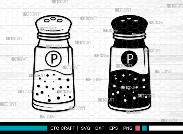 Salt And Pepper SVG, Salt And Pepper SVG, Salt Svg, Pepper Svg, Pepper Shaker Svg, Salt And Pepper Icon Svg, Salt And Pepper SVG ETC Craft 