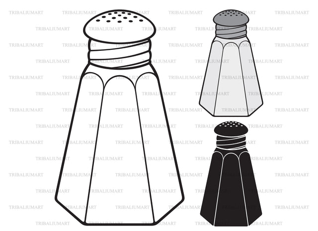 Salt shaker SVG TribaliumArtSF 