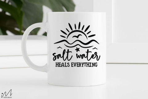 salt water heals everything svg2, Summer vibes svg, Summer t shirt svg, Vacation Svg, Ocean Svg Svg, Beach Svg, Beach t shirt svg, Summer mug svg, Beach time svg, Summer Cut Files, Hello summer svg, Lake time SVG Isabella Machell 