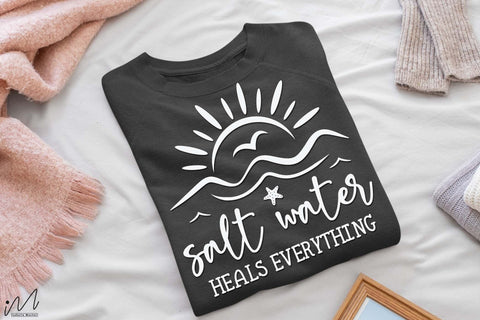 salt water heals everything svg2, Summer vibes svg, Summer t shirt svg, Vacation Svg, Ocean Svg Svg, Beach Svg, Beach t shirt svg, Summer mug svg, Beach time svg, Summer Cut Files, Hello summer svg, Lake time SVG Isabella Machell 