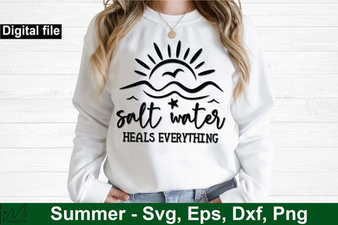 salt water heals everything svg2, Summer vibes svg, Summer t shirt svg, Vacation Svg, Ocean Svg Svg, Beach Svg, Beach t shirt svg, Summer mug svg, Beach time svg, Summer Cut Files, Hello summer svg, Lake time SVG Isabella Machell 