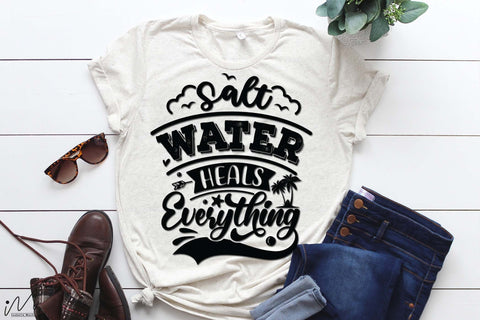salt water heals everything svg4, Summer vibes svg, Summer t shirt svg, Vacation Svg, Ocean Svg Svg, Beach Svg, Beach t shirt svg, Summer mug svg, Beach time svg, Summer Cut Files, Hello summer svg, Lake time SVG Isabella Machell 