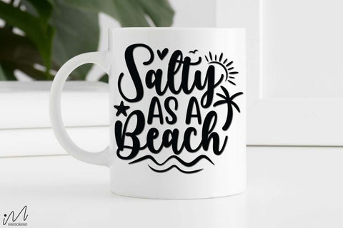 salty as a beach svg, Summer vibes svg, Summer t shirt svg, Vacation Svg, Ocean Svg Svg, Beach Svg, Beach t shirt svg, Summer mug svg, Beach time svg, Summer Cut Files, Hello summer svg, Lake time SVG Isabella Machell 