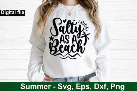 salty as a beach svg, Summer vibes svg, Summer t shirt svg, Vacation Svg, Ocean Svg Svg, Beach Svg, Beach t shirt svg, Summer mug svg, Beach time svg, Summer Cut Files, Hello summer svg, Lake time SVG Isabella Machell 