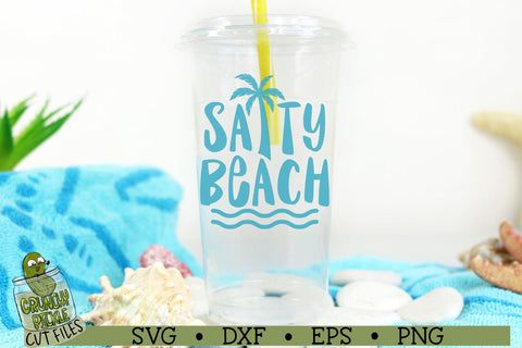 Salty Beach SVG Cut File SVG Crunchy Pickle 