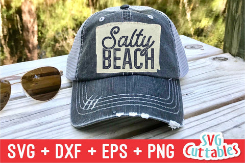 Salty Beach svg - Summer Cut File - Beach - Funny - Quote - svg - svg - dxf - eps - png - Silhouette - Cricut - Digital File SVG Svg Cuttables 