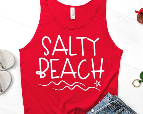 Salty Beach SVG - Summer SVG - Vacation SVG SVG She Shed Craft Store 