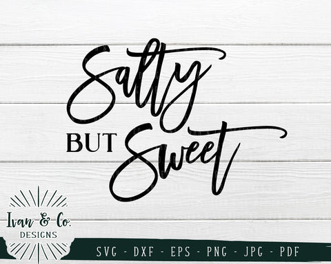 Salty But Sweet SVG Files | Salty Vibes | Vacation | Hello Summer | Summer SVG (782864107) SVG Ivan & Co. Designs 