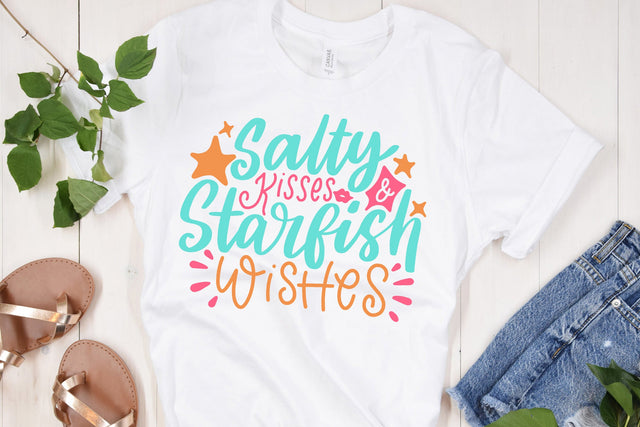 Salty Kissed Starfish Wishes SVG Cut File SVG dapiyupi store 