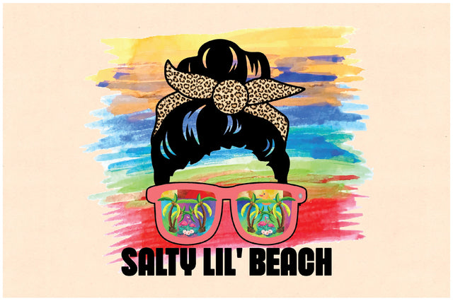 Salty Lil' Beach Messy Bun Sublimation Sublimation Jagonath Roy 