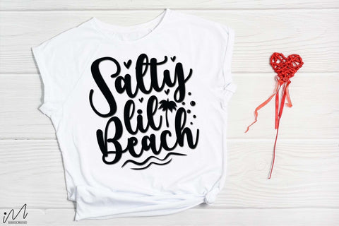 Salty lil beach svg,Summer vibes svg, Summer t shirt svg, Vacation Svg, Ocean Svg Svg, Beach Svg, Beach t shirt svg, Summer mug svg, Beach time svg, Summer Cut Files, Hello summer svg, Lake time SVG Isabella Machell 