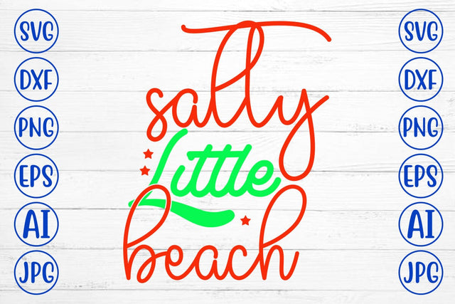 Salty Little Beach SVG Cut File SVG Syaman 