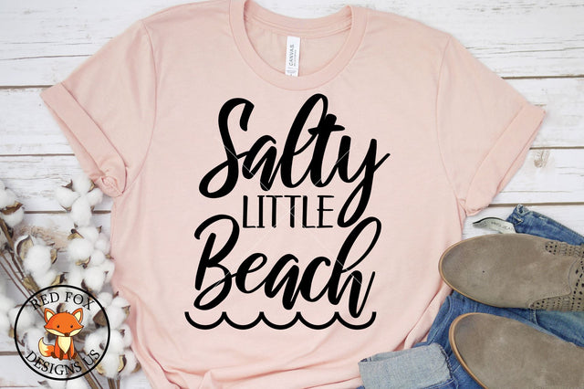 Salty Little Beach SVG | Summer Cut File | SVG PNG DXF SVG RedFoxDesignsUS 
