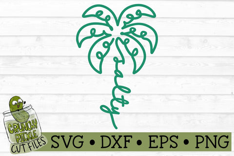 Salty Palm Tree Scribble SVG File SVG Crunchy Pickle 