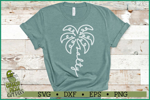 Salty Palm Tree Scribble SVG File SVG Crunchy Pickle 