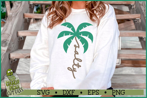 Salty Palm Tree SVG File SVG Crunchy Pickle 