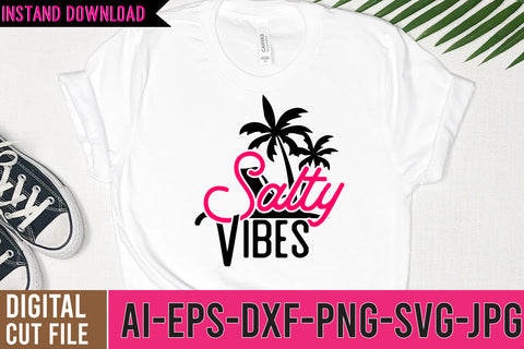 Salty Vibes SVG Cut File SVG BlackCatsMedia 