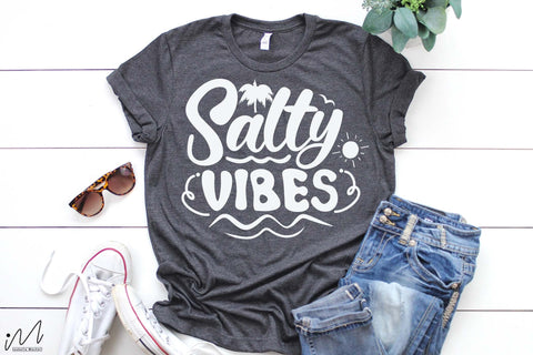 Salty vibes svg, Summer vibes svg, Summer t shirt svg, Vacation Svg, Ocean Svg SVG Isabella Machell 