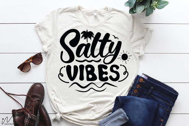 Salty vibes svg, Summer vibes svg, Summer t shirt svg, Vacation Svg, Ocean Svg SVG Isabella Machell 