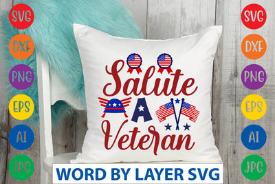 Salute A Veteran SVG Design SVG Rafiqul20606 